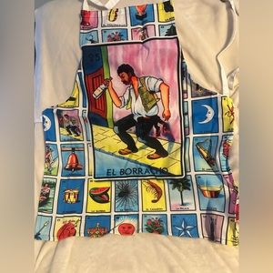 Lotería Card El Borracho Apron